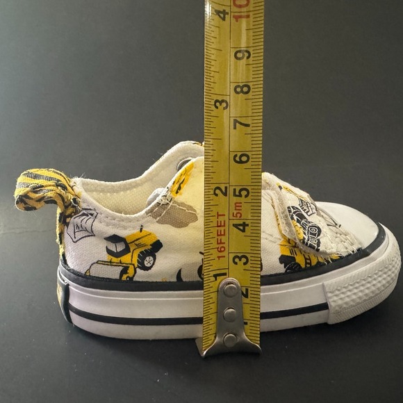 Converse All Star Infant Sneakers Construction Print Double Strap Size 3 - Picture 11 of 11
